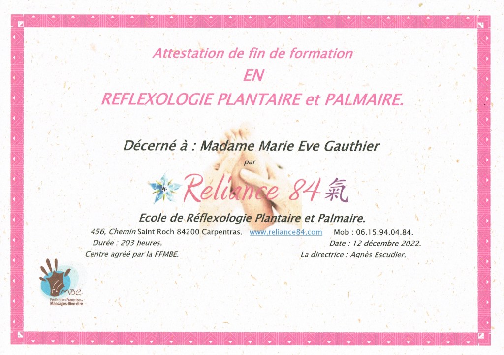 Holos Massage Cardet Réflexologie plantaire Drainage lymphatique Massage Dos Massage ventre